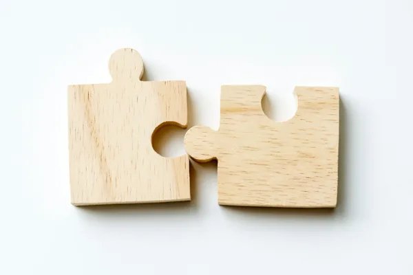 Puzzle pieces symbolizing the integration of forensic accounting and private investigations